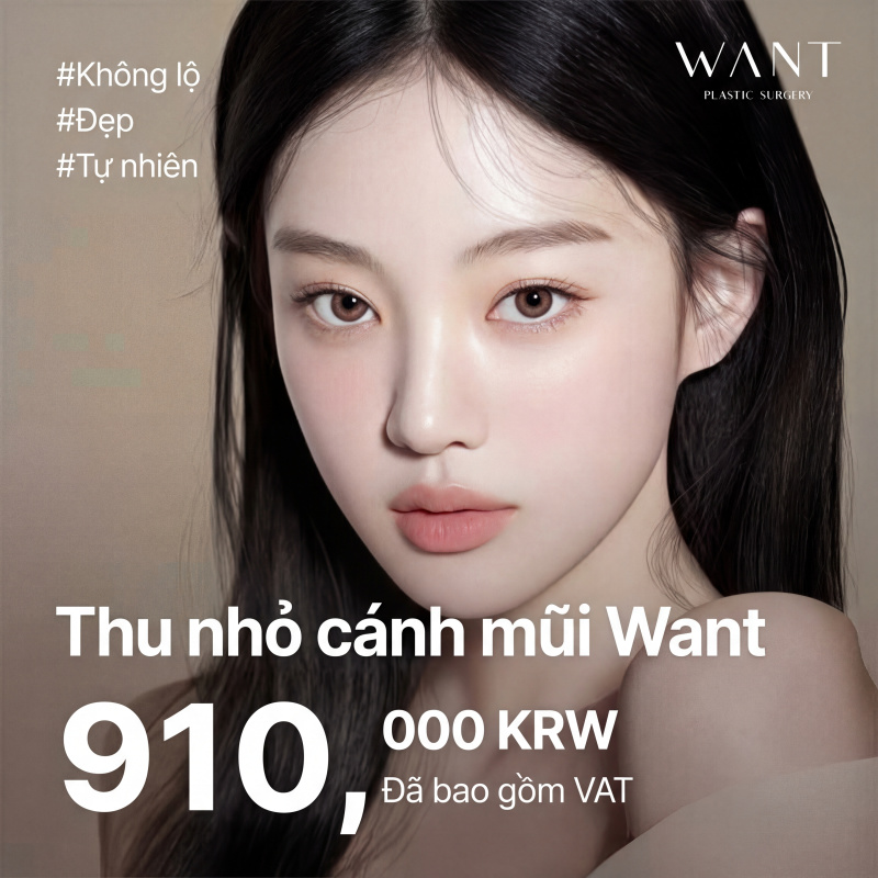 ตัดปีกจมูก Want ให้เรียวสวย