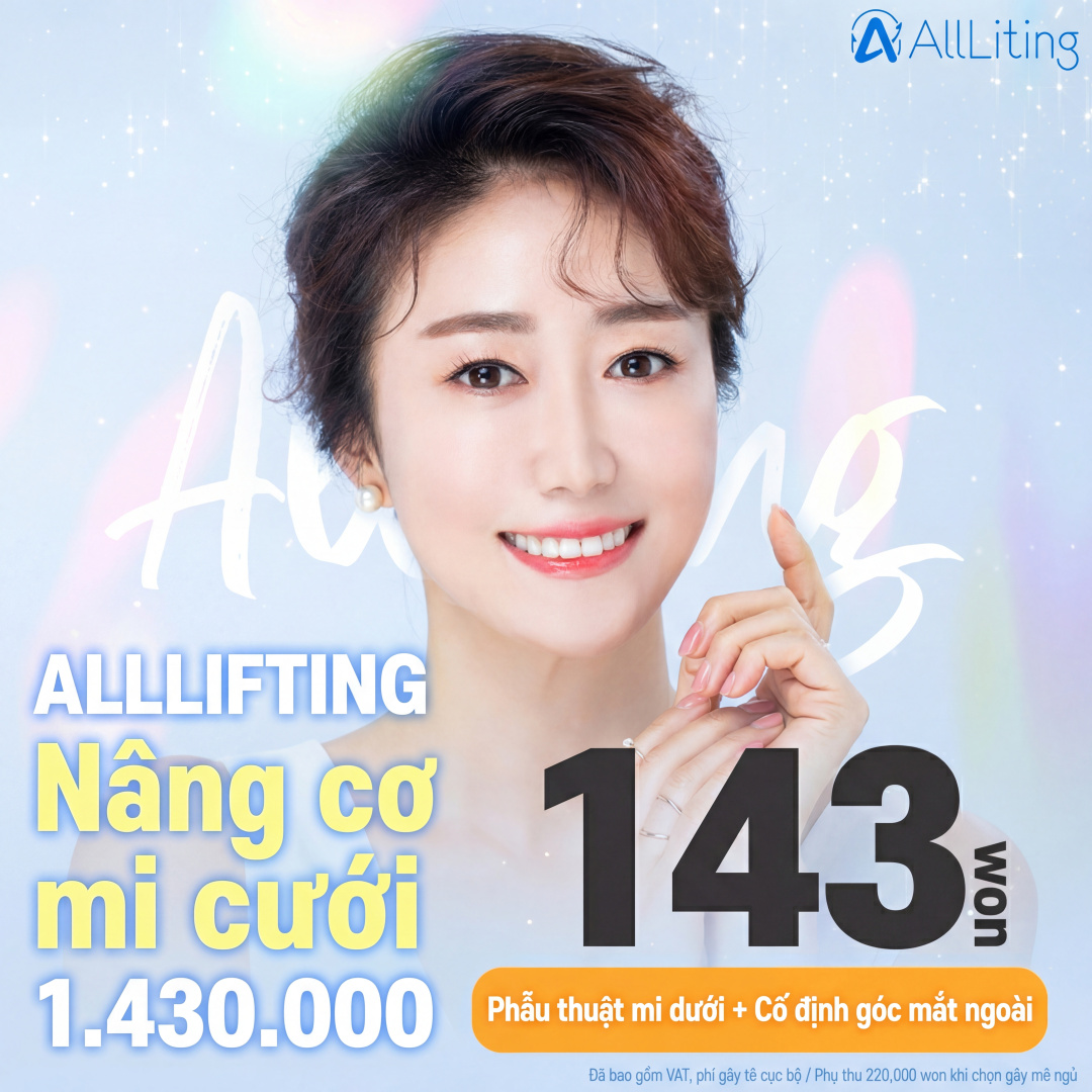 Olliting Nâng cơ mí dưới