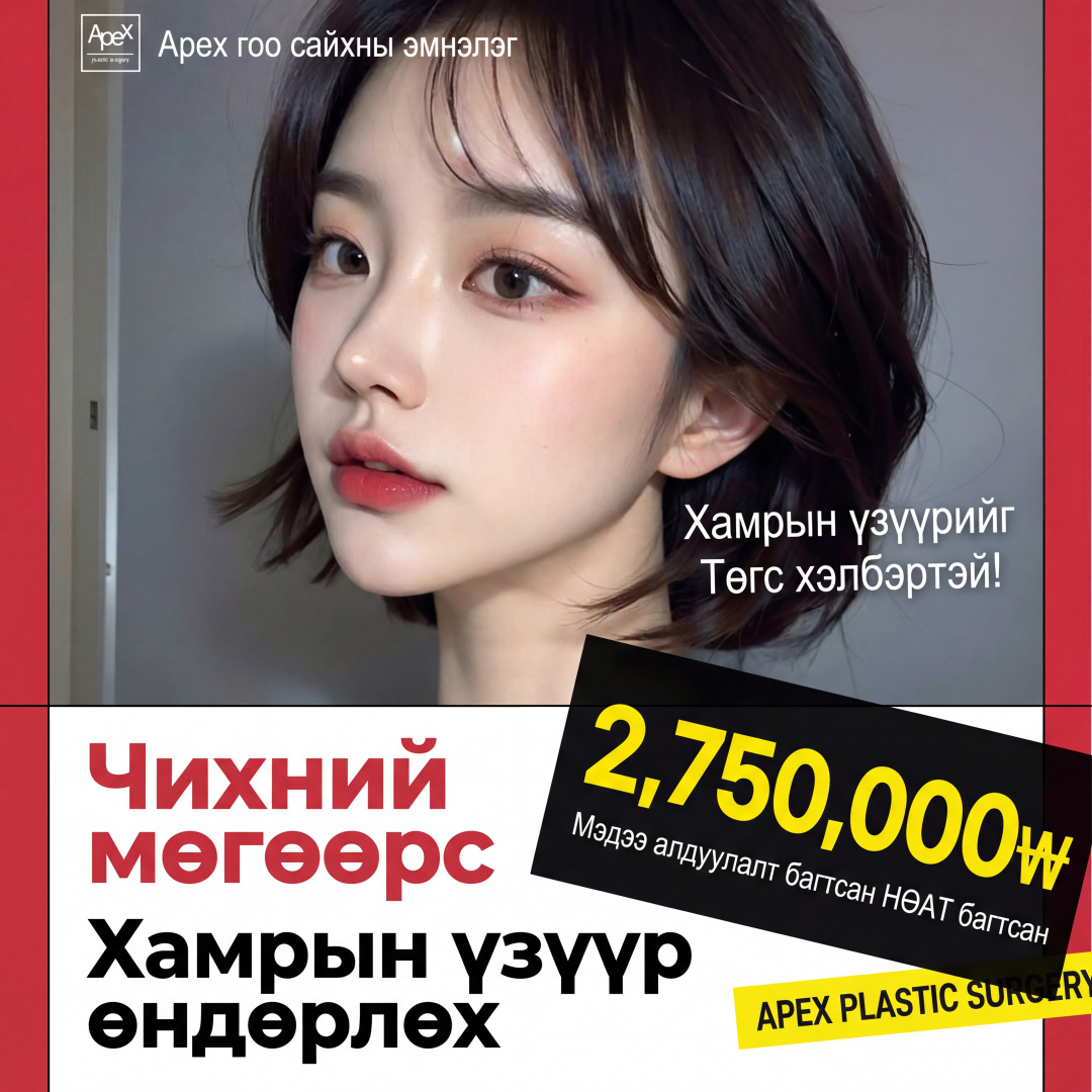 Apex чихний мөгөөрсөөр хийх хамрын үзүүрийн мэс засал