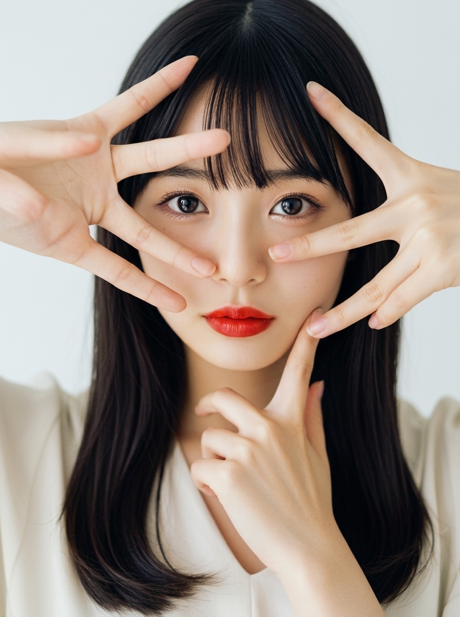 가상모델 #1187 얼굴 원본 7