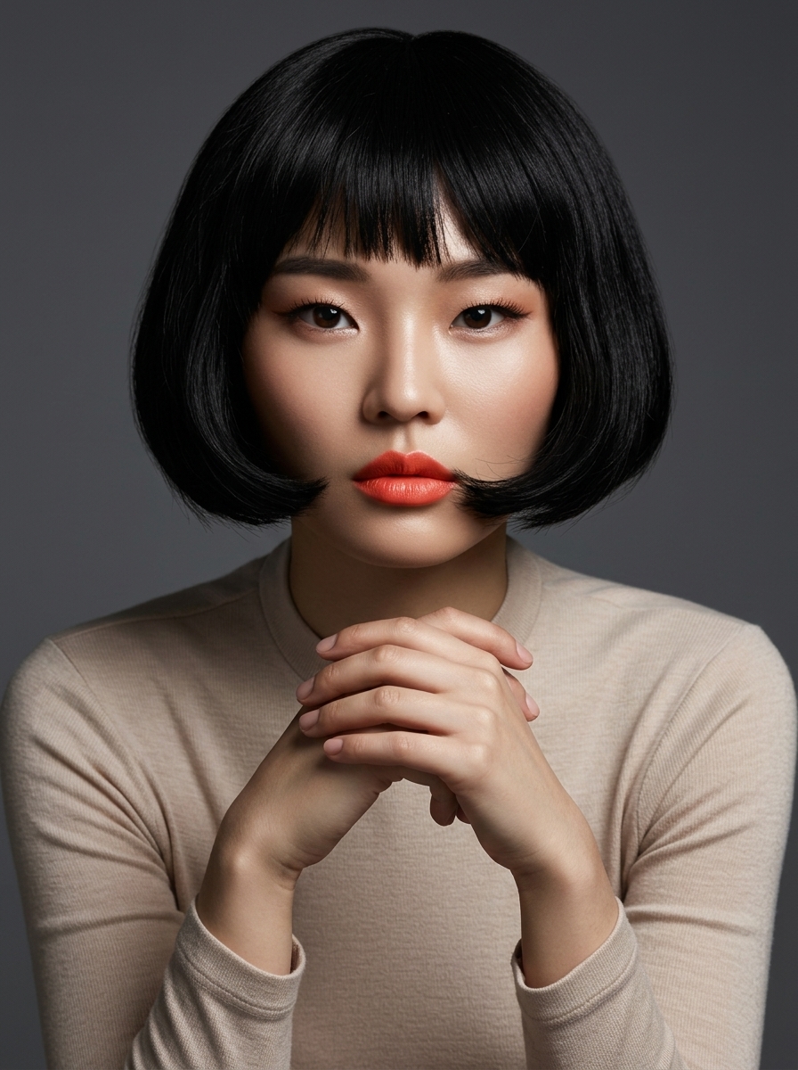 가상모델 #1243 얼굴 원본 1