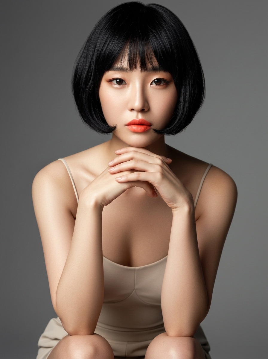 가상모델 #1243 얼굴 원본 4