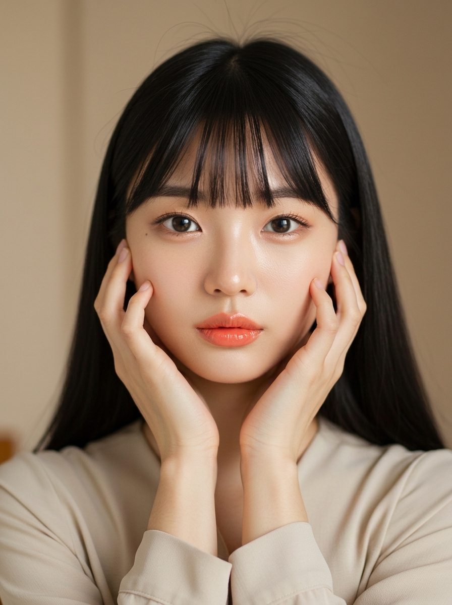 가상모델 #1255 얼굴 원본 5