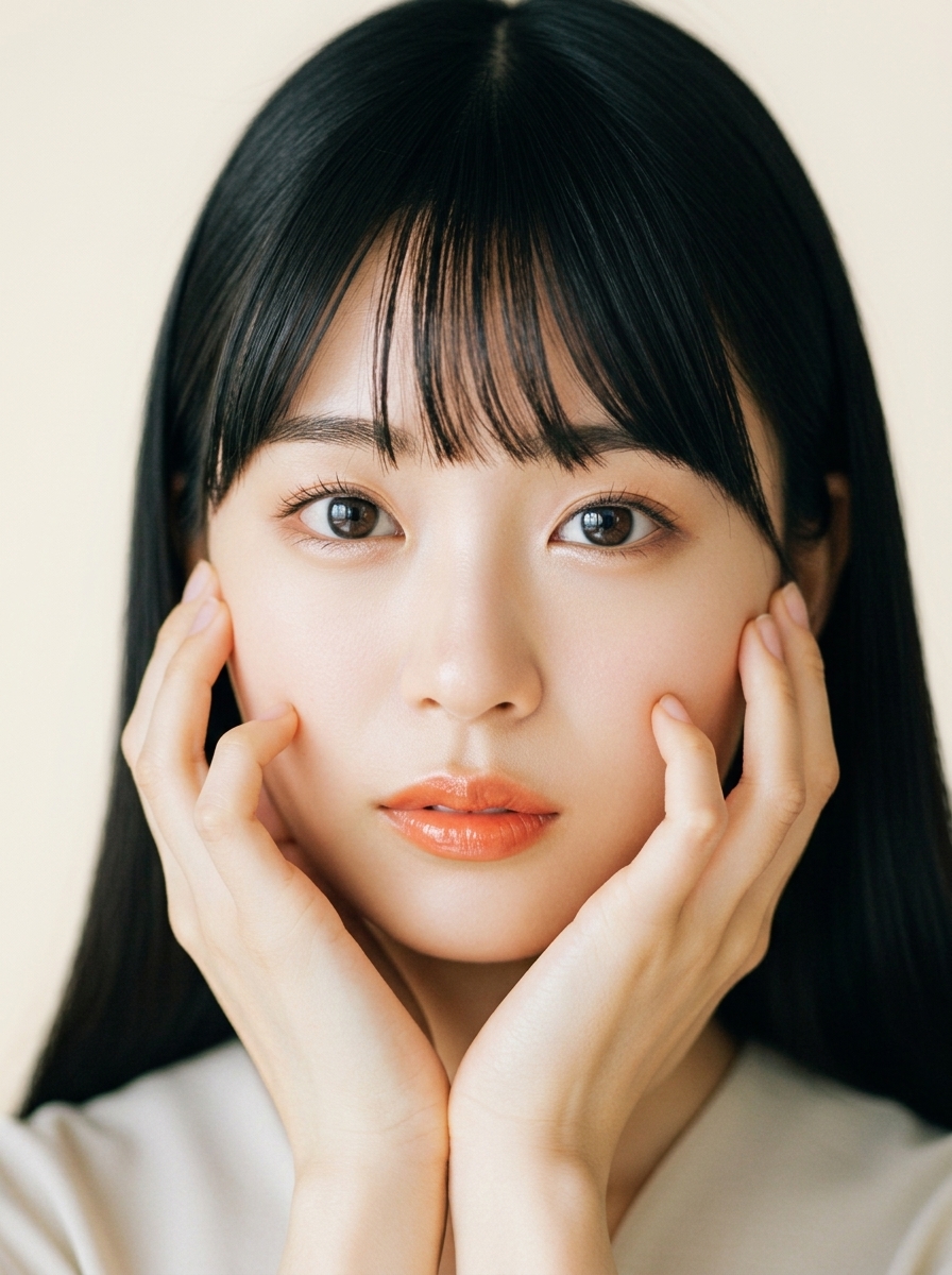 가상모델 #1255 얼굴 원본 9