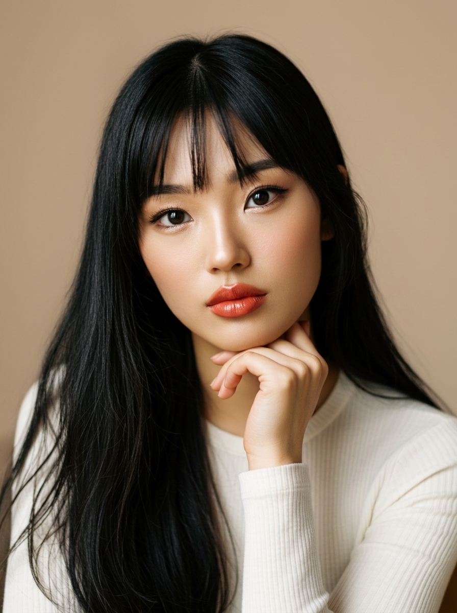 가상모델 #1255 얼굴 원본 21