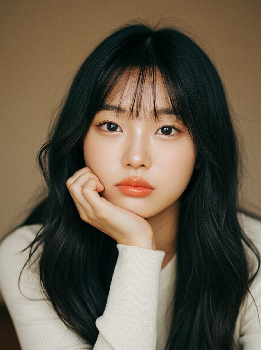 가상모델 #1256 얼굴 원본 1