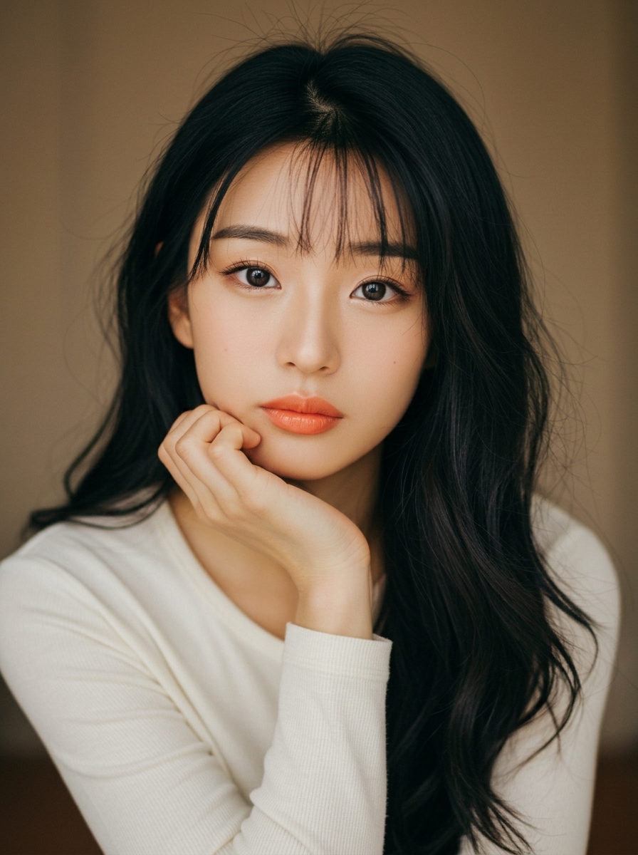 가상모델 #1256 얼굴 원본 7