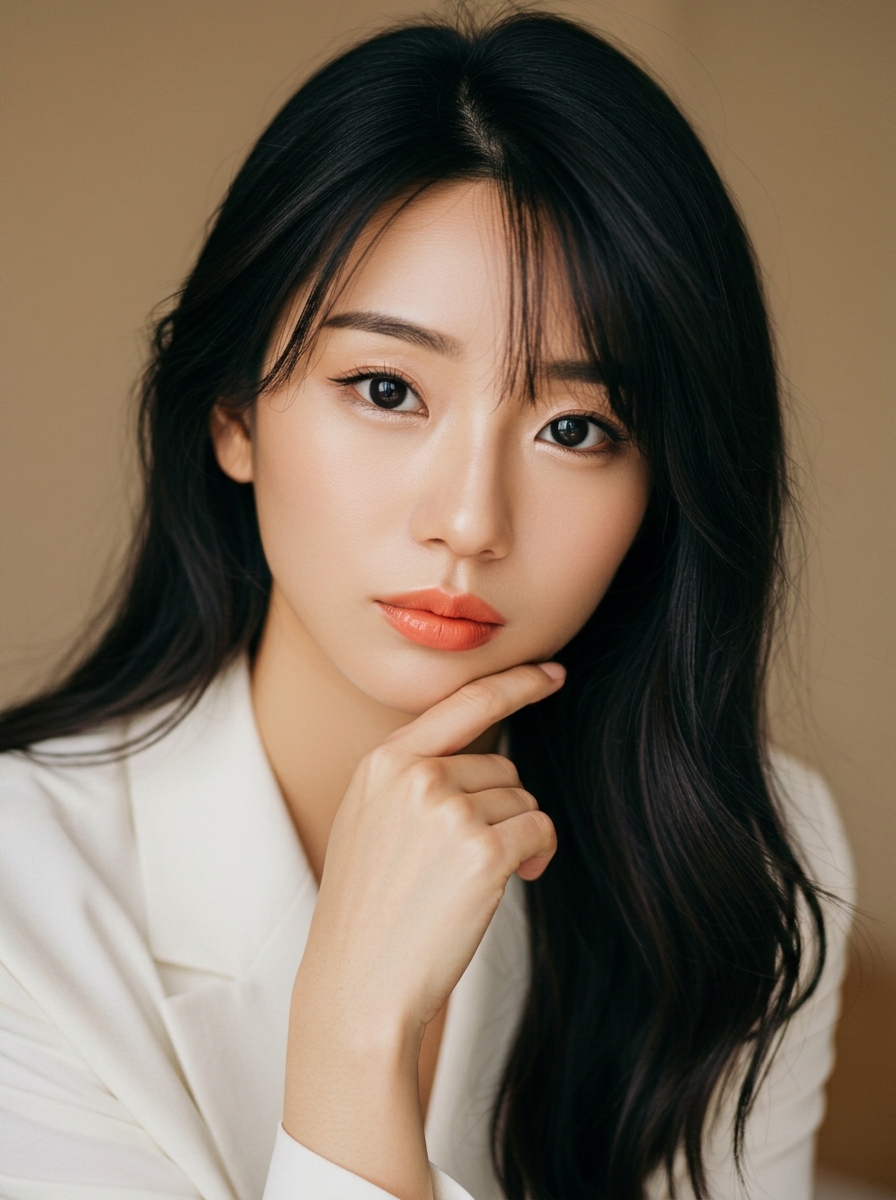 가상모델 #1256 얼굴 원본 9