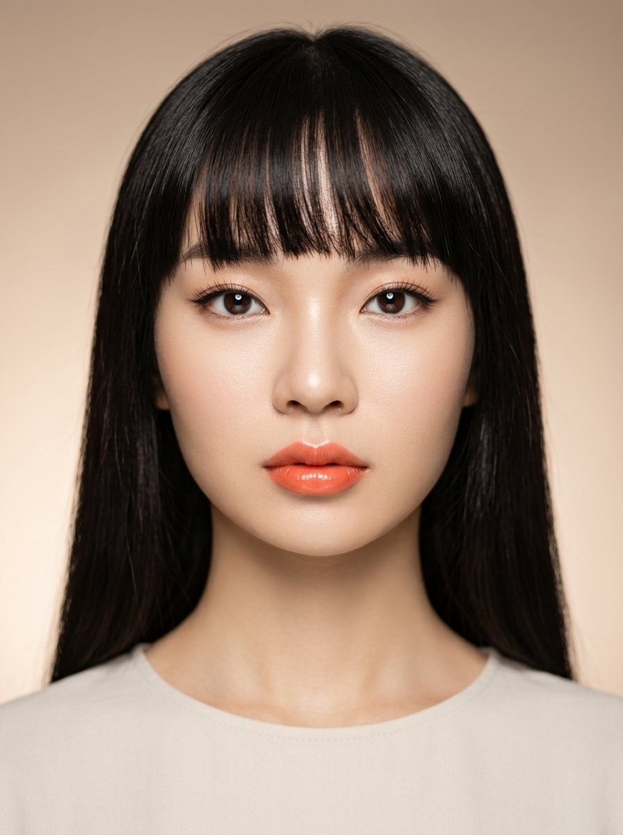 가상모델 #1256 얼굴 원본 17