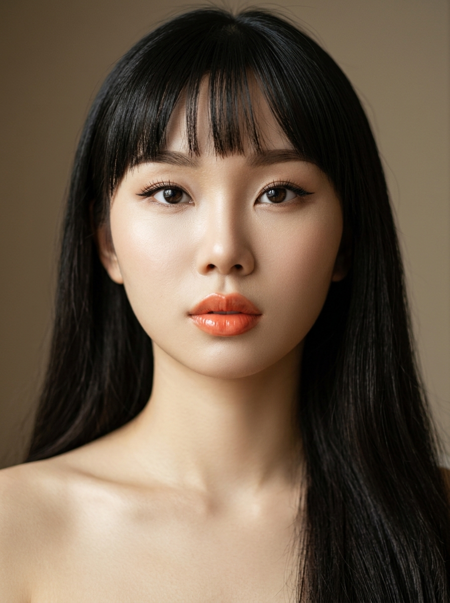 가상모델 #1258 얼굴 원본 8