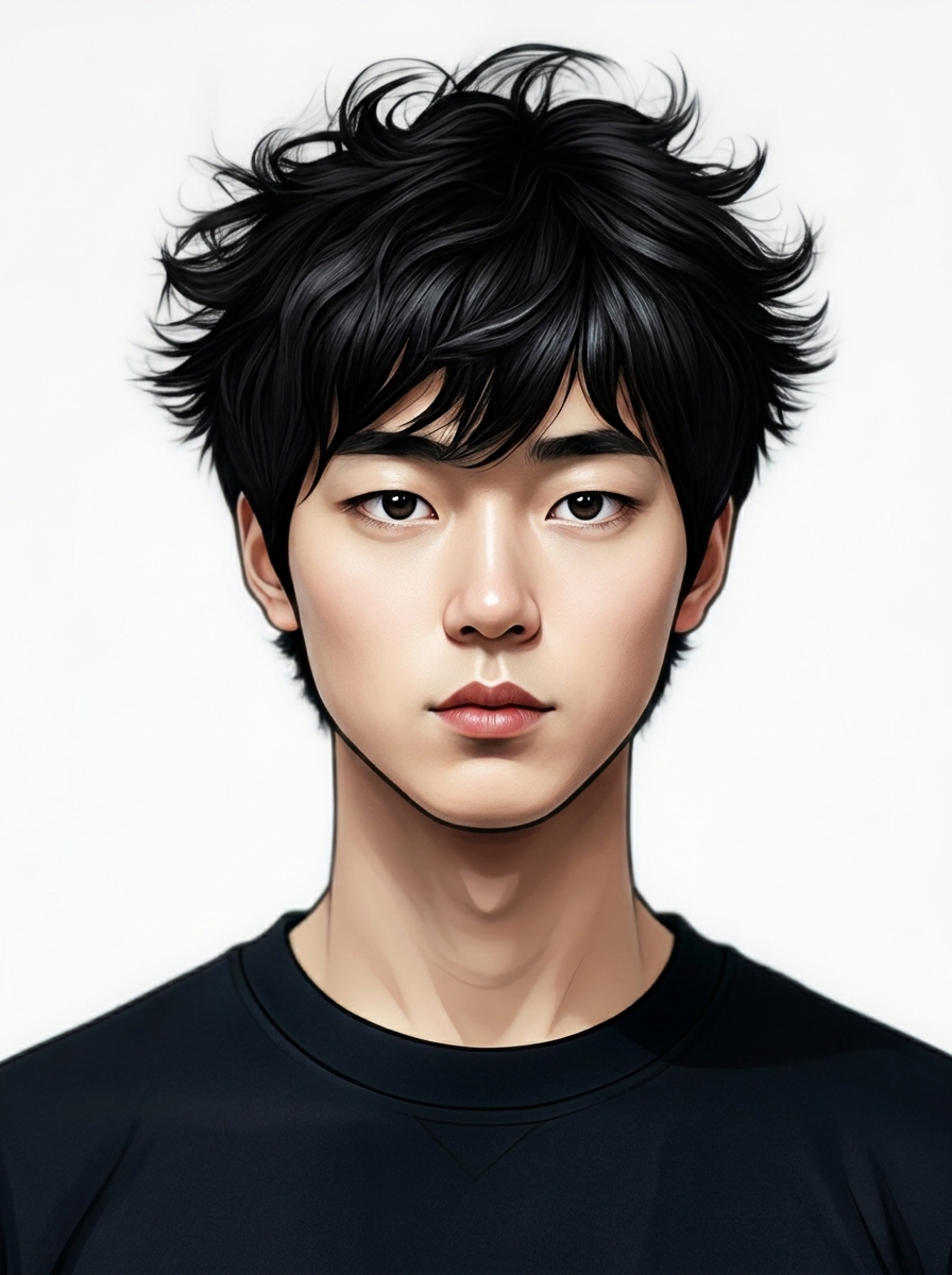 가상모델 #1366 얼굴 원본 11