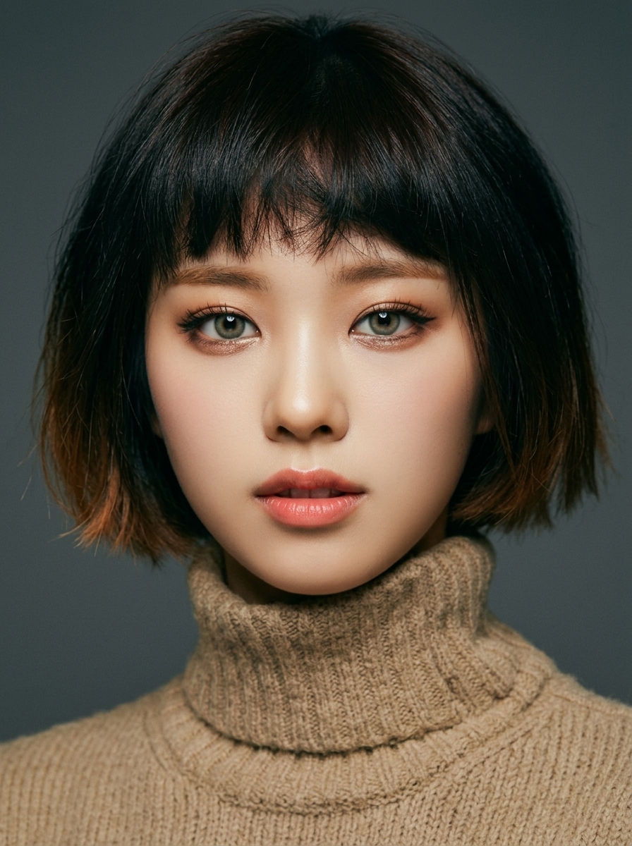 가상모델 #1372 얼굴 원본 4