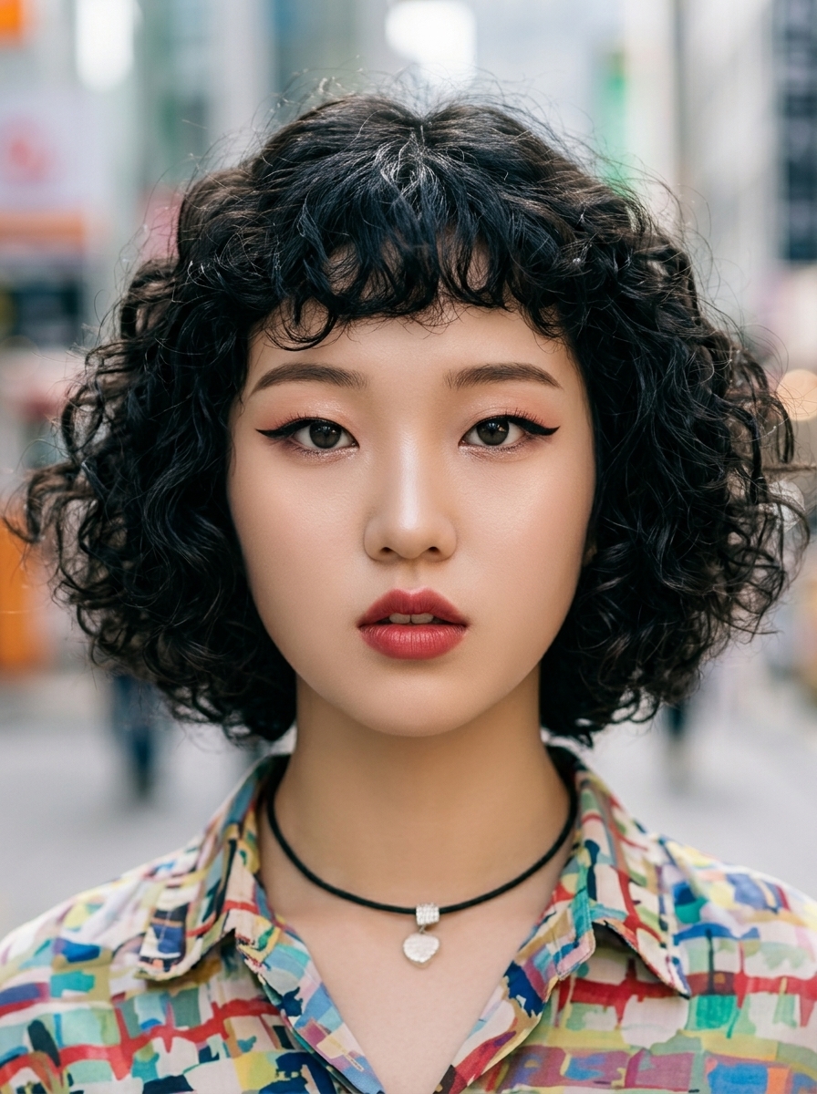 가상모델 #1374 얼굴 원본 1