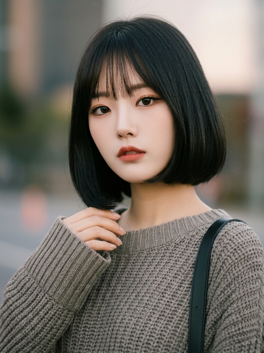 가상모델 #1382 얼굴 원본 9