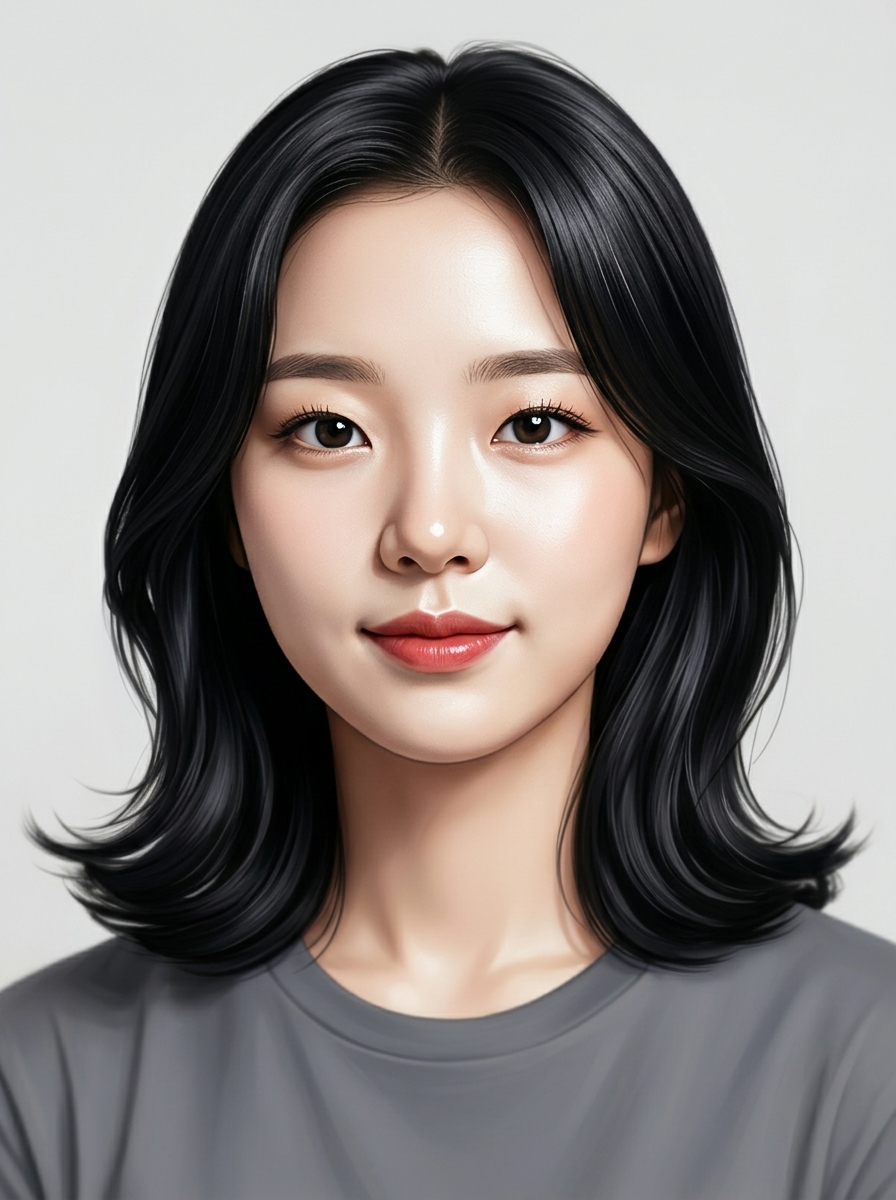 가상모델 #1384 얼굴 원본 24