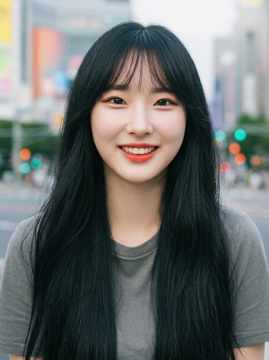 가상모델 #1385 얼굴 원본 8