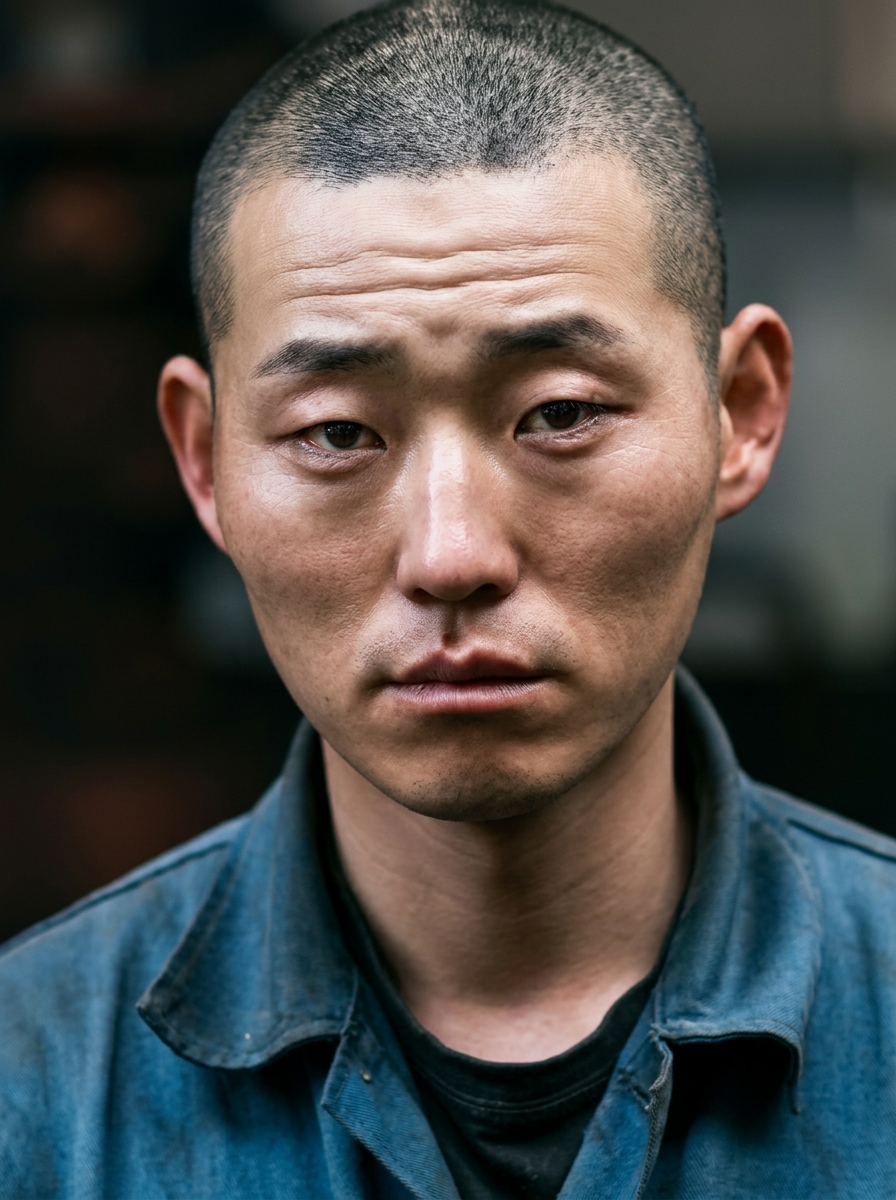 가상모델 #1438 얼굴 원본 8