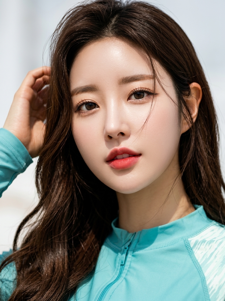 가상모델 #1457 얼굴 원본 9