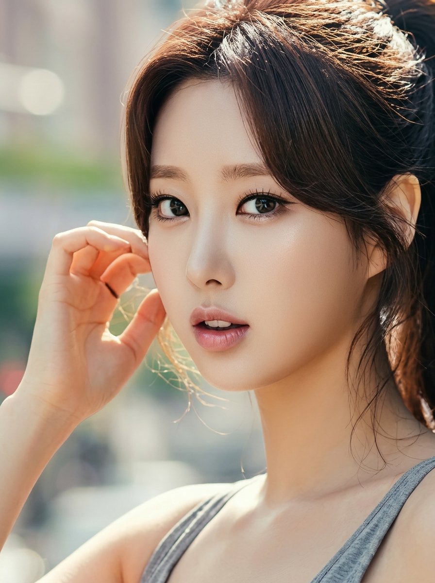 가상모델 #1464 얼굴 원본 5
