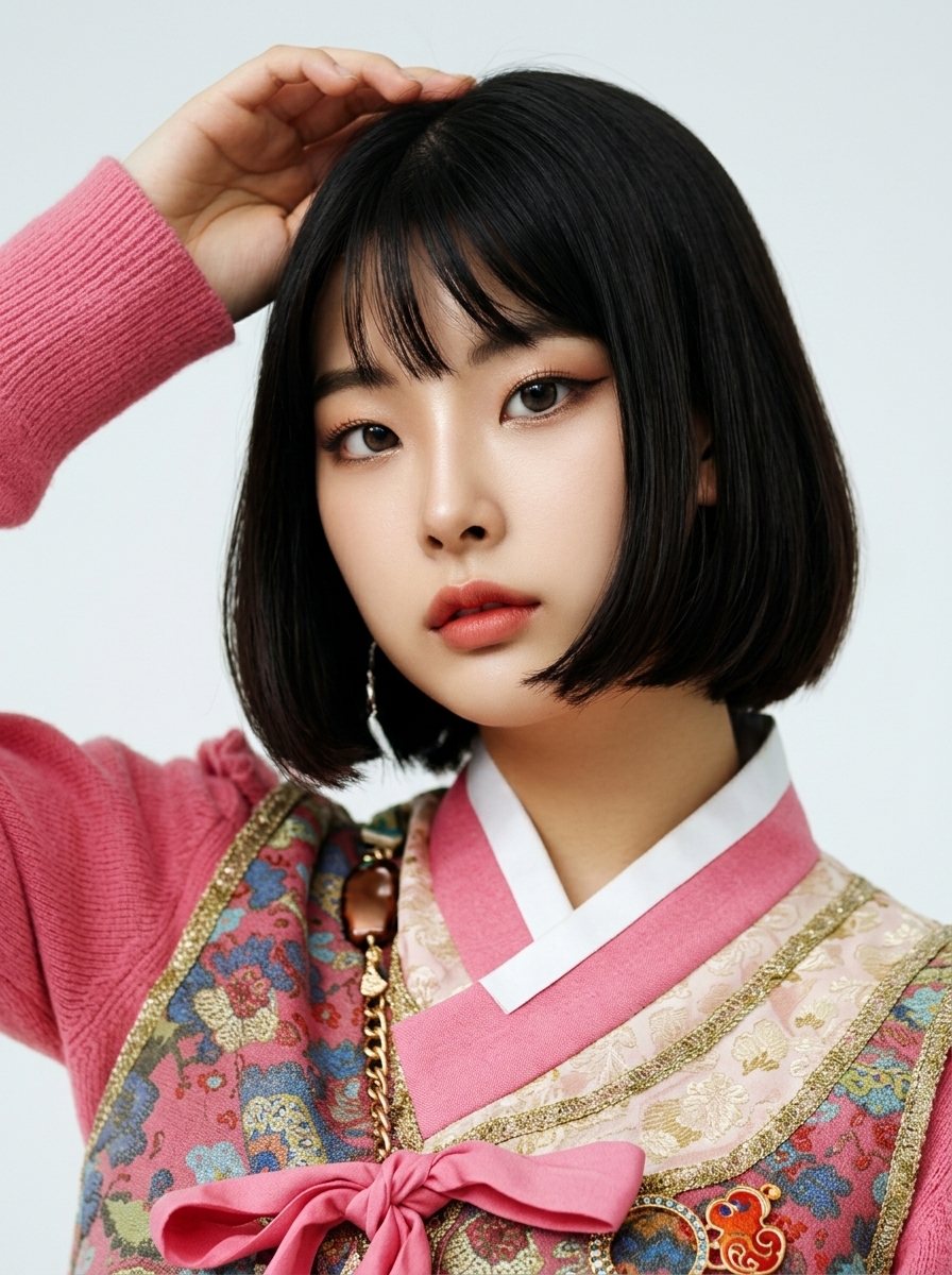 가상모델 #1489 얼굴 원본 9