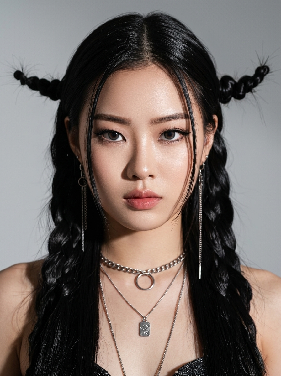 가상모델 #1492 얼굴 원본 4