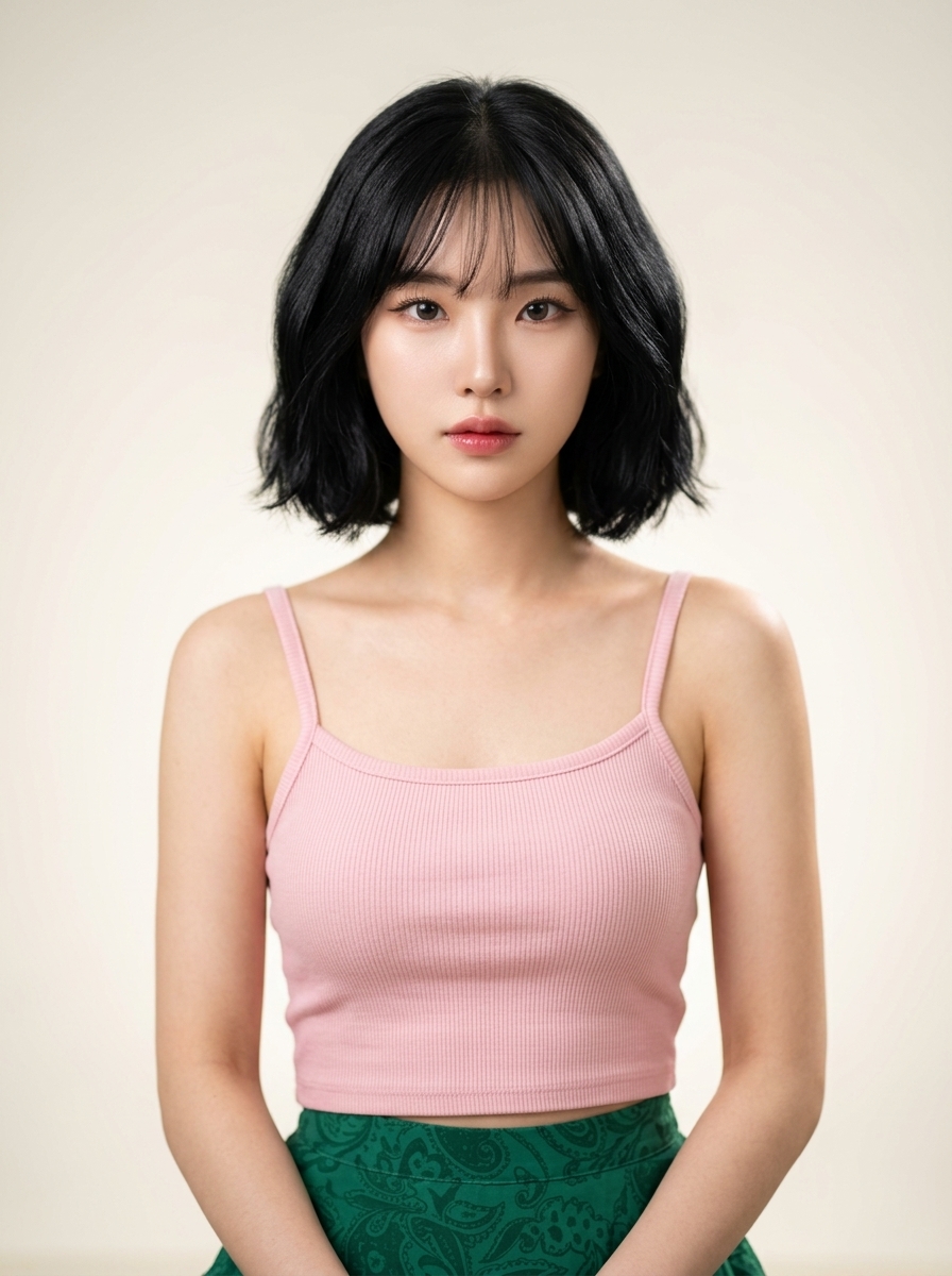 가상모델 #1493 얼굴 원본 4