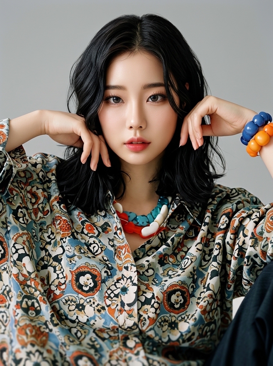 가상모델 #1500 얼굴 원본 3